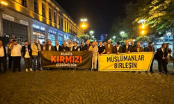 İsrail'in Filistin'e saldırıları Trabzon'da protesto edildi