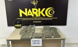 Kamyonda 9 kilo 400 gram skunk ele geçirildi