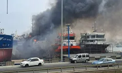 Ordu'da limanda tekne yangını